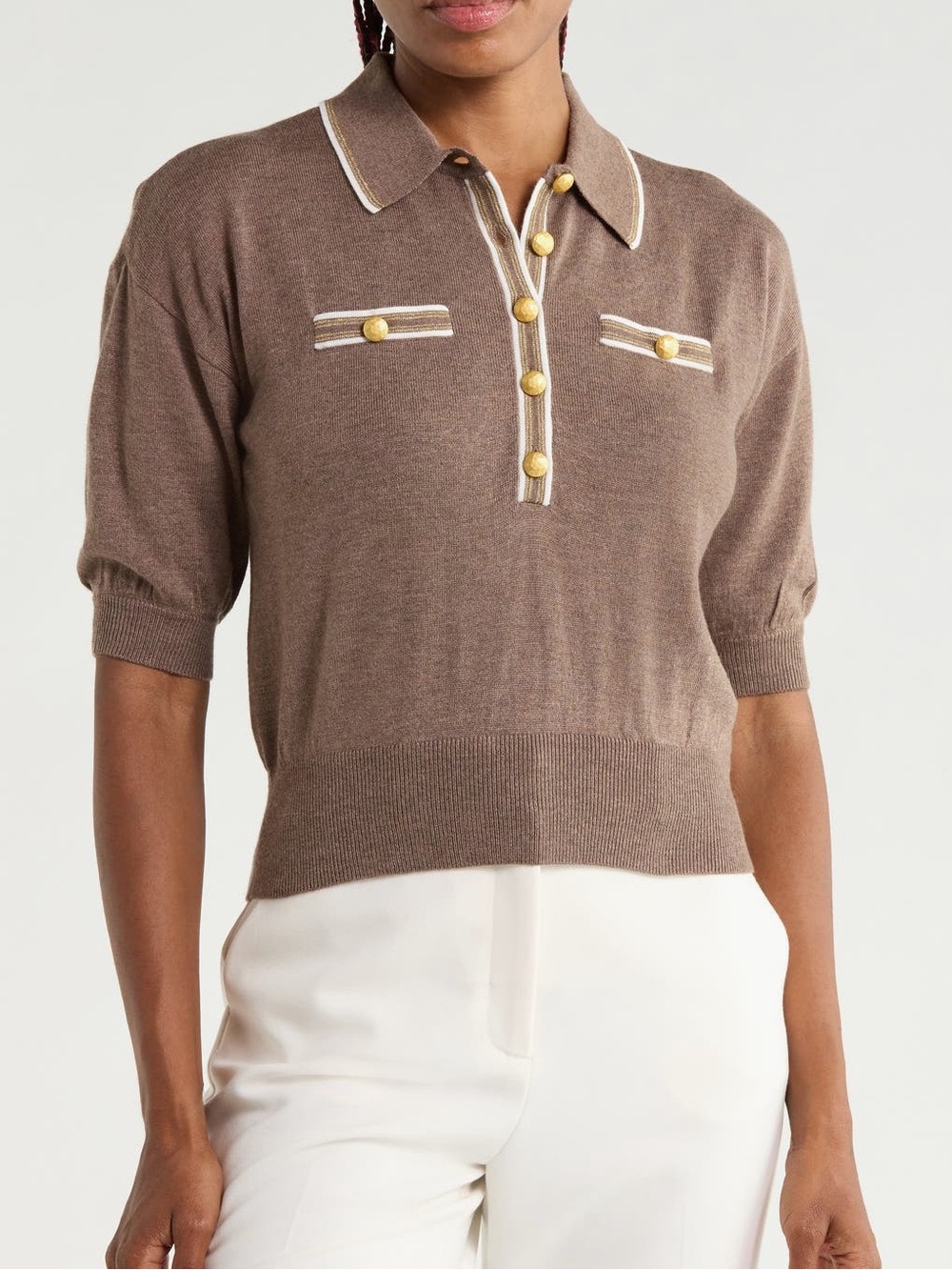 L’AGENCE Masaki Polo Sweater